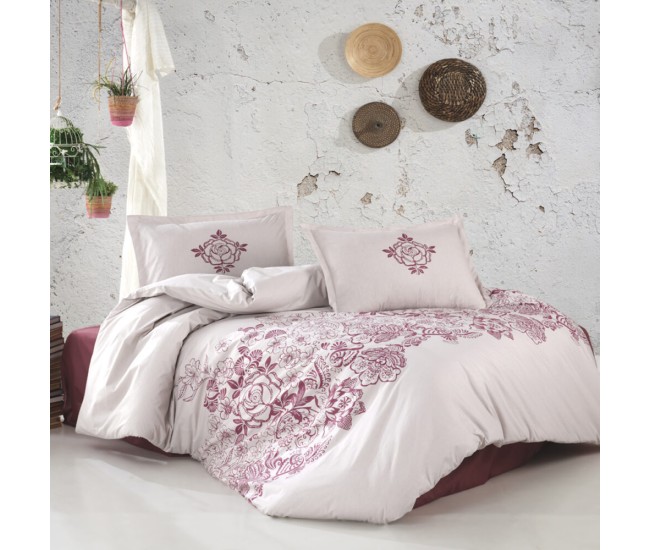 Lenjerie de pat ranforce clasy king size (mandora v2)
